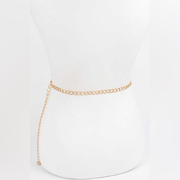 Gold Rhinestone Statement Belt - Picture 3 of 3